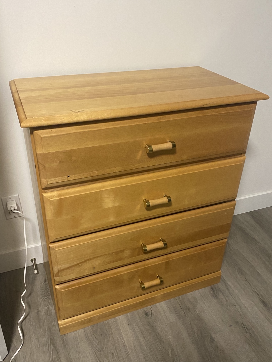 Four-Drawer Wooden Chest of Drawers (Pick up only) - photo 2
