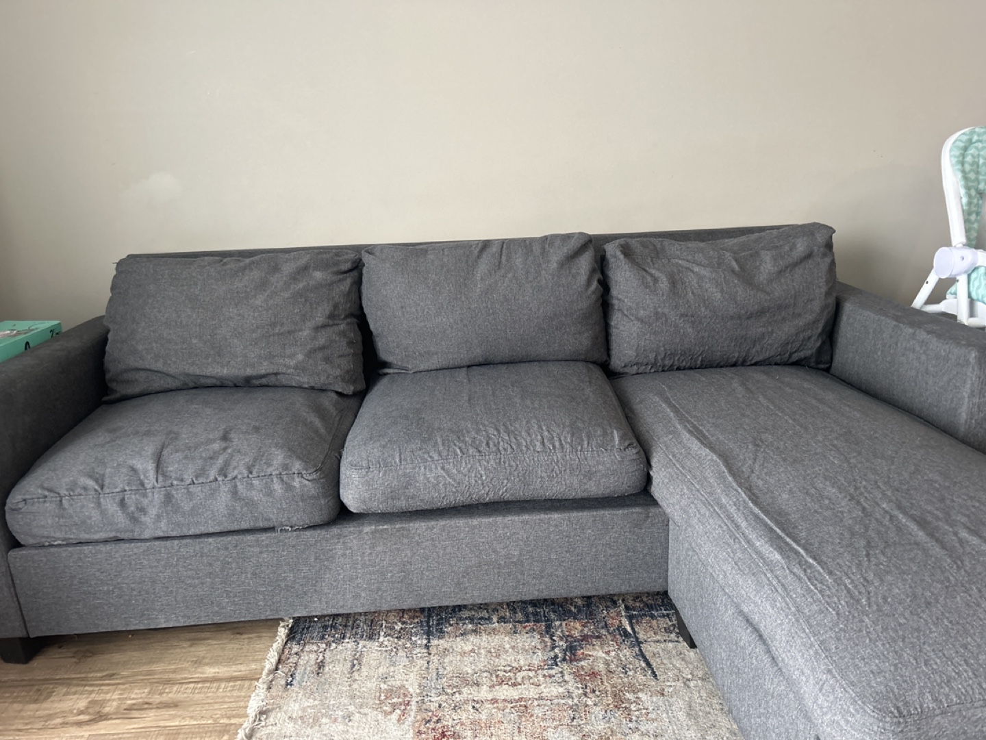 Grey Sectional Sofa - photo 3