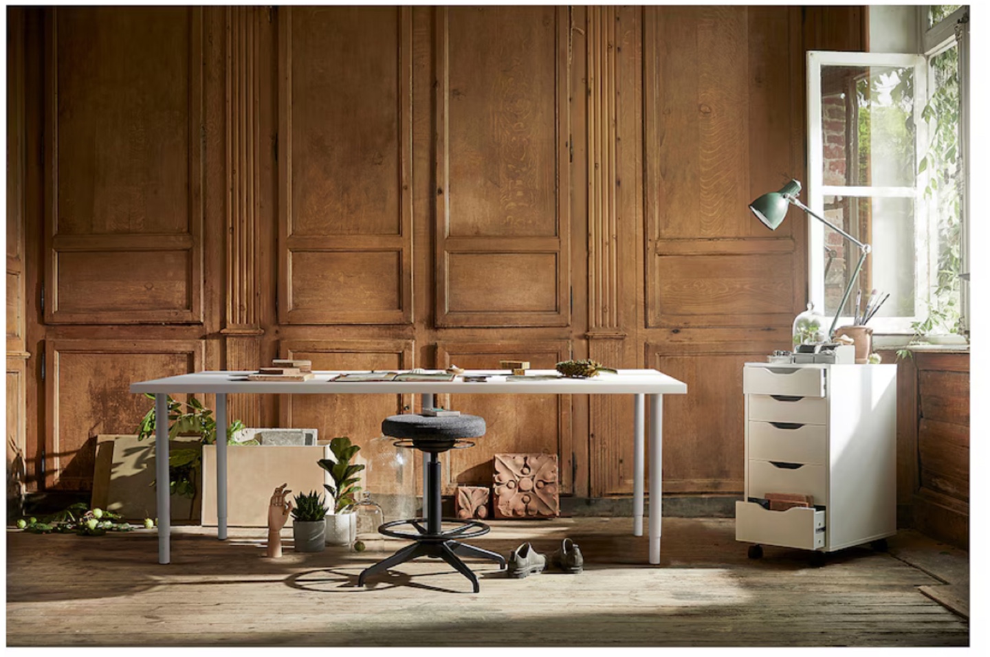 IKEA LINNMON Table - White - 200x60 cm - photo 3