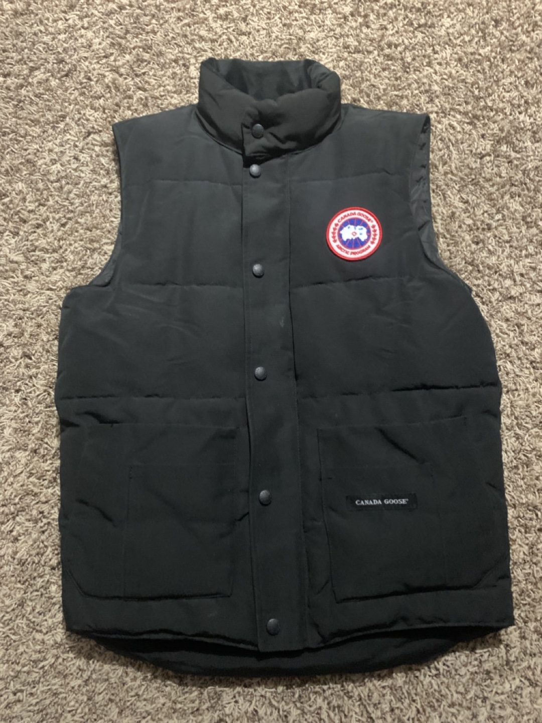 Canada Goose Men's Black Vest Size Small - photo 3