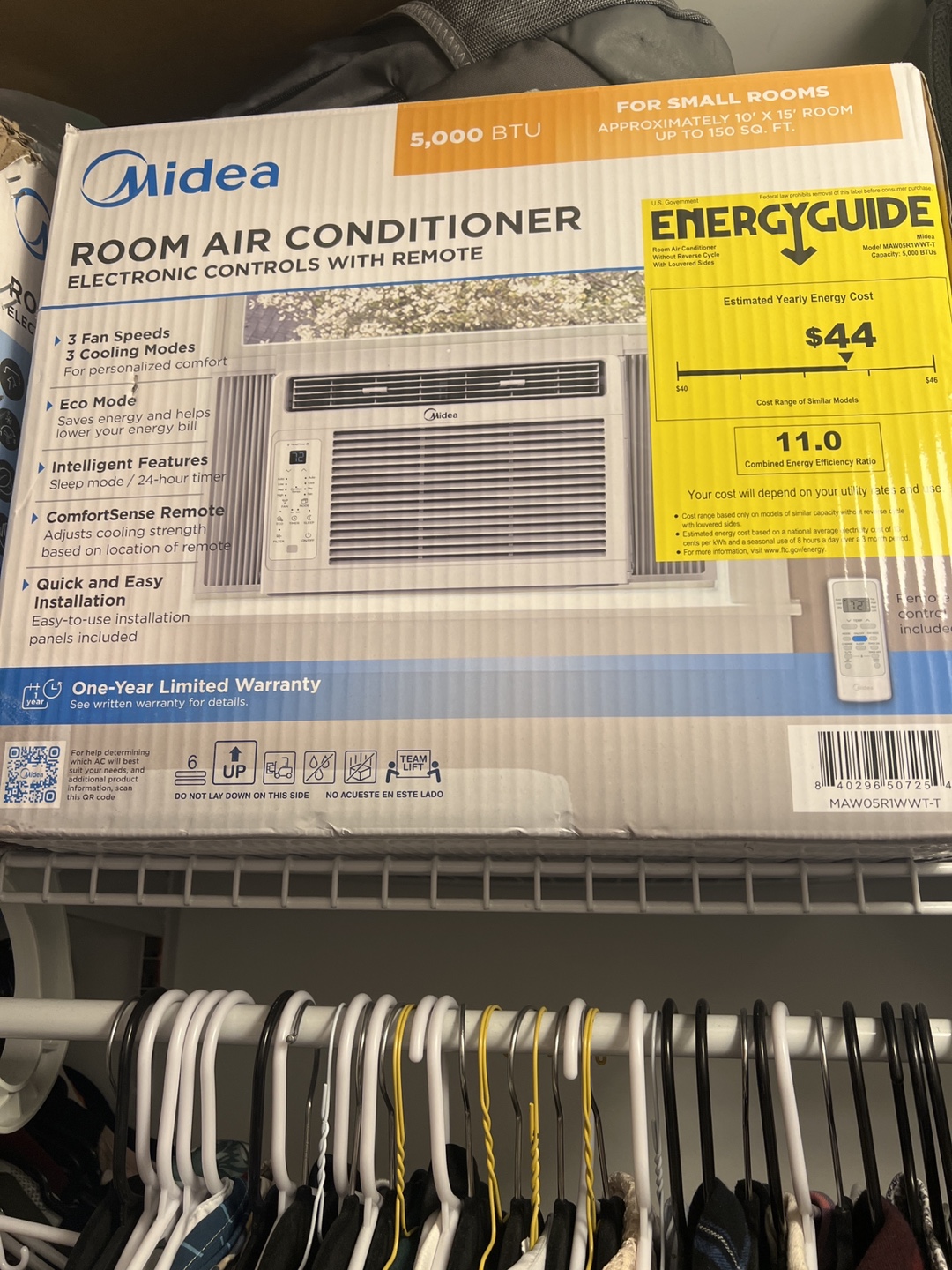 Midea 5000 BTU Room Air Conditioner with Remote