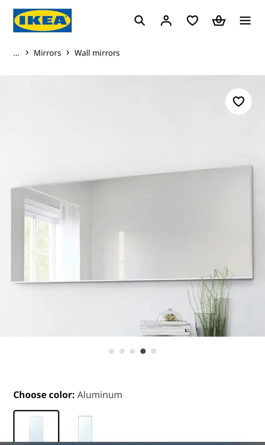 IKEA Hovet Mirror - Aluminum image indicator(4)