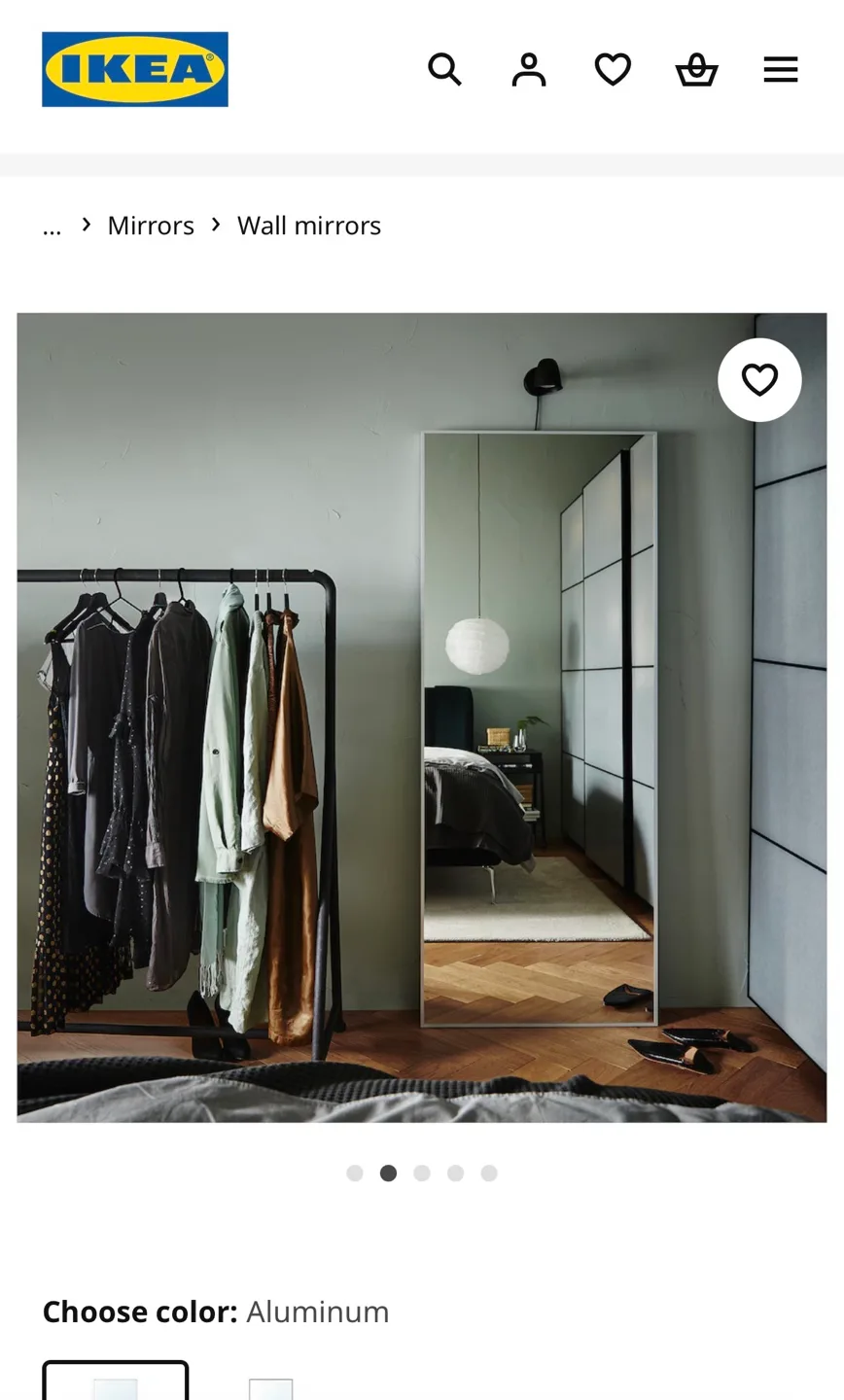 IKEA Hovet Mirror - Aluminum image indicator(3)