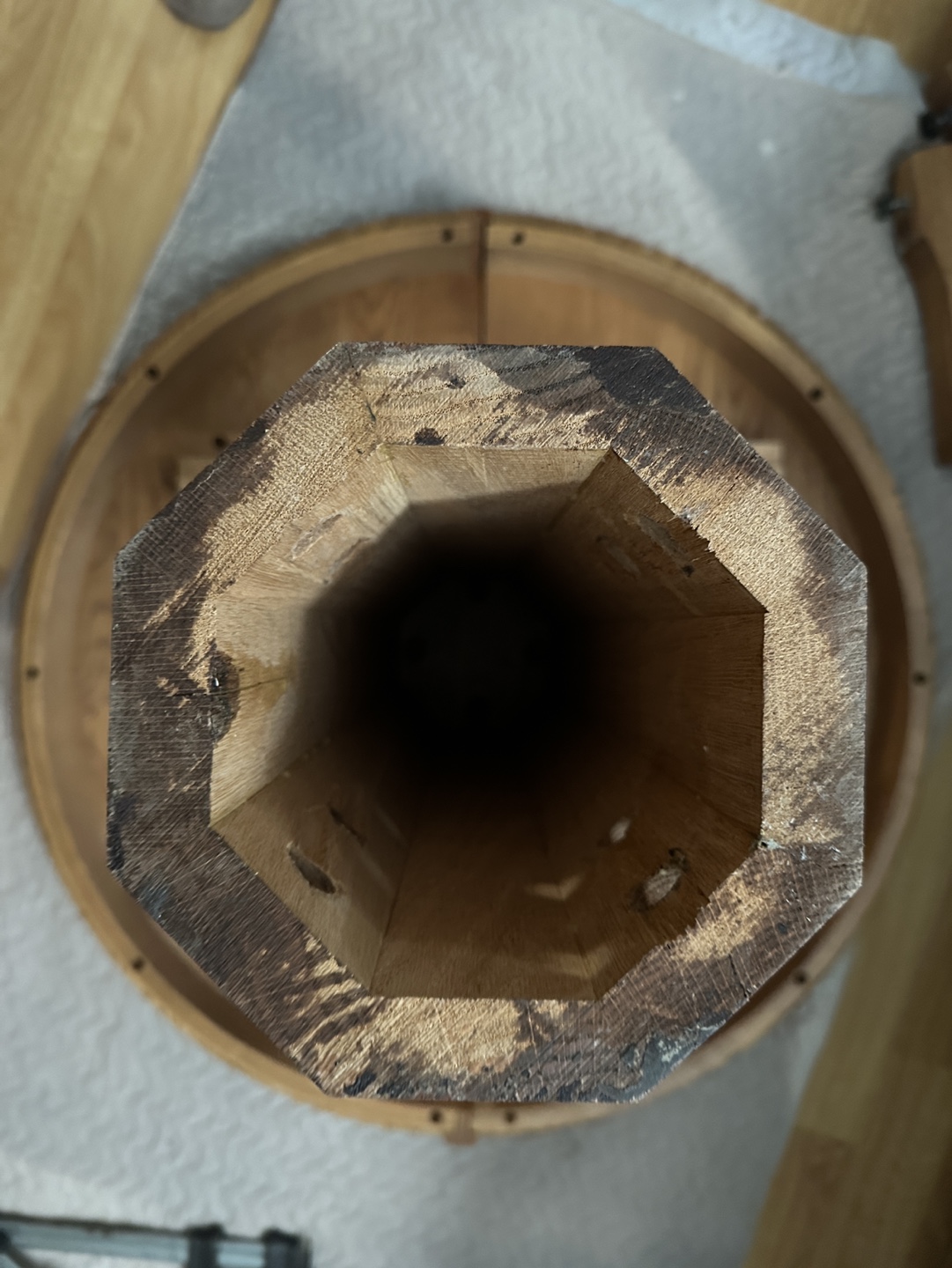 Oak Round Dining Table with Insert - photo 2
