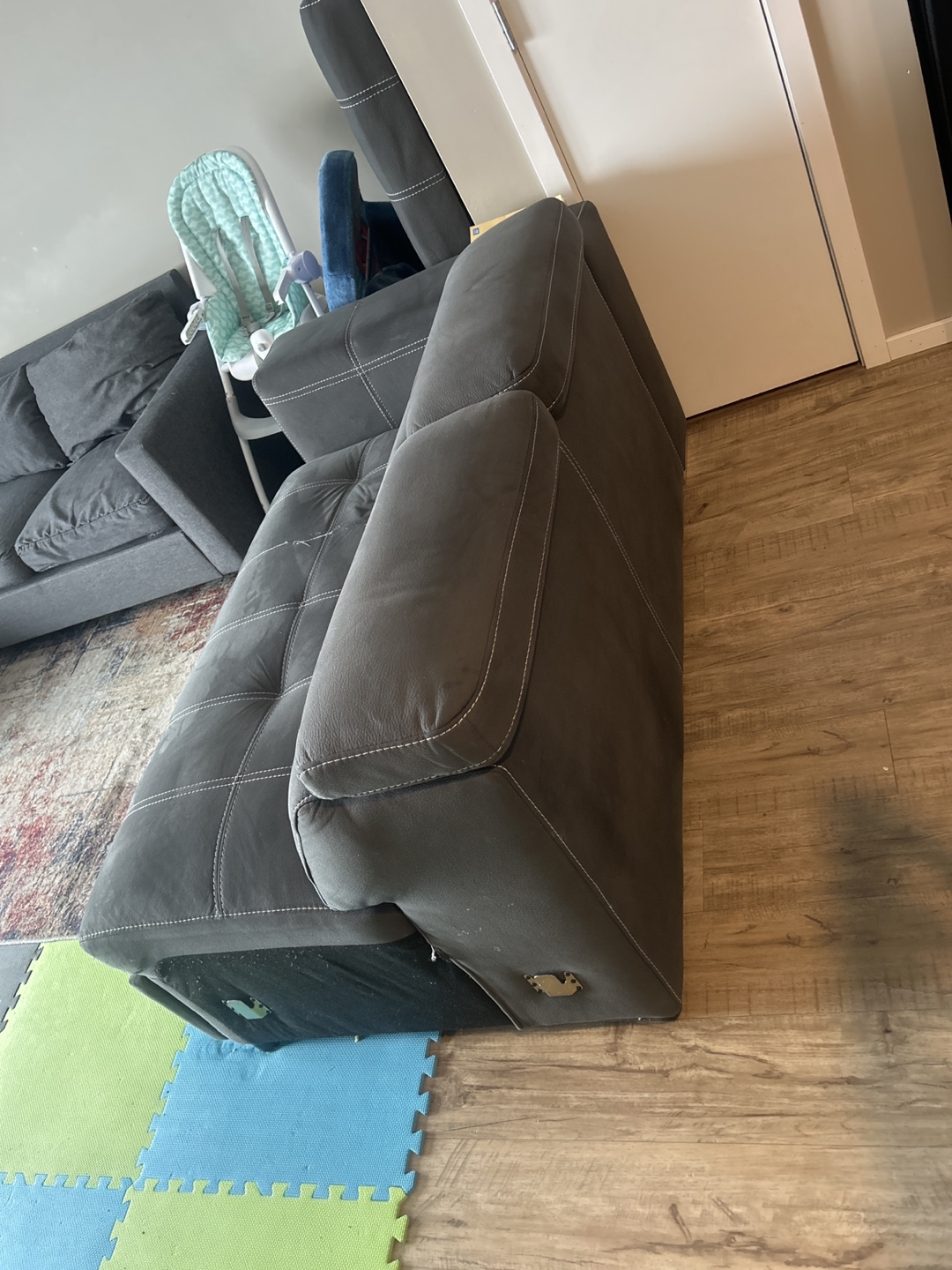 Grey Recliner Sofa - photo 4