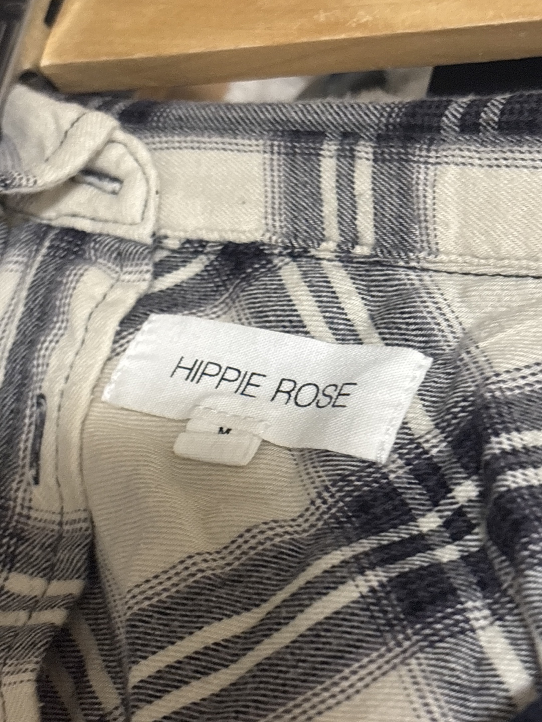Hippie Rose Flannel Shirt - Size M - photo 2