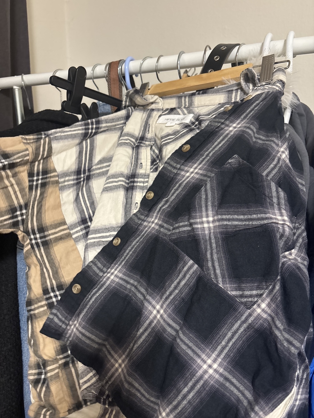 Hippie Rose Flannel Shirt - Size M