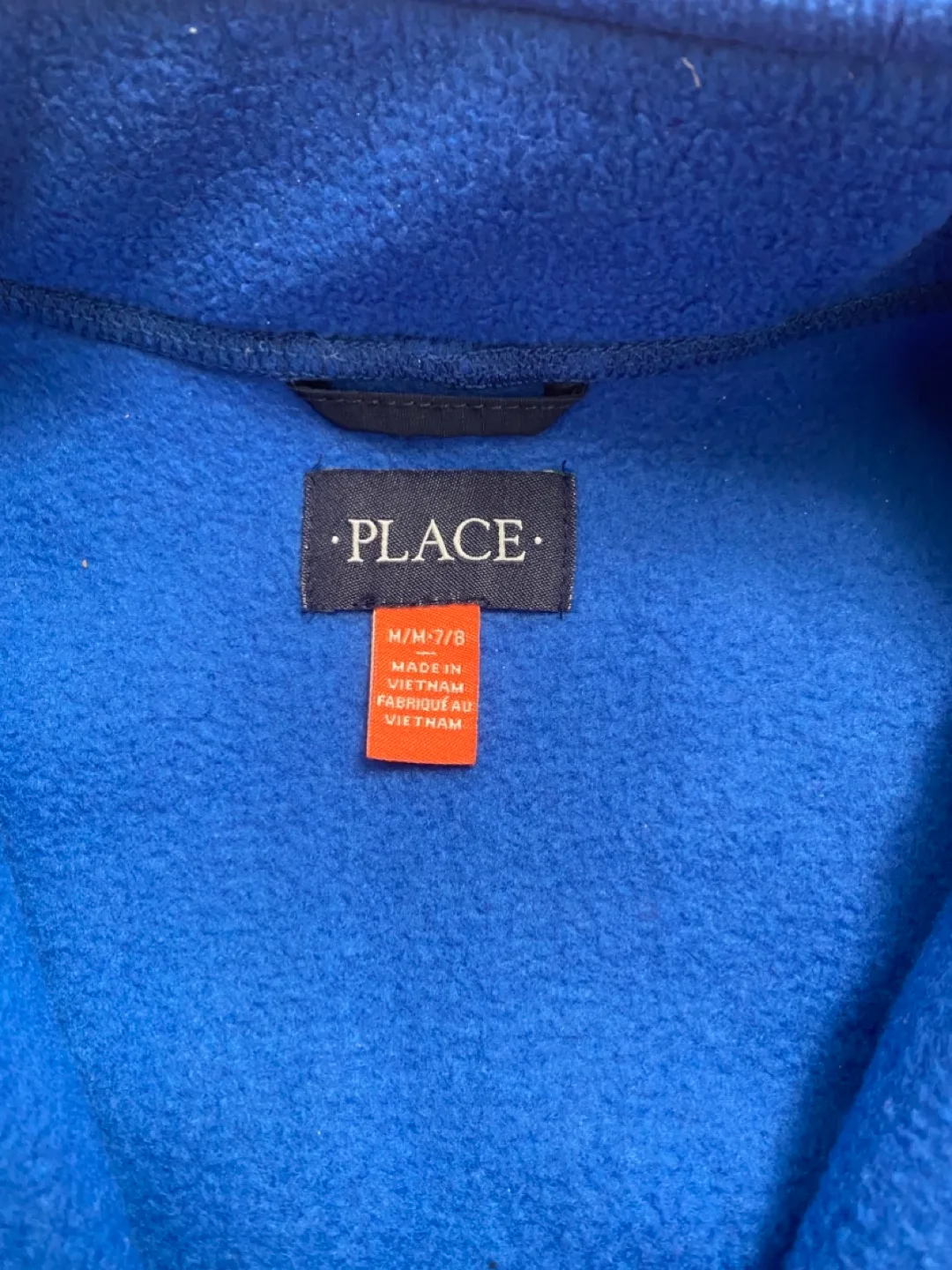 Children’s Place Kids' Blue Fleece Jacket Size M/7/8 image indicator(3)