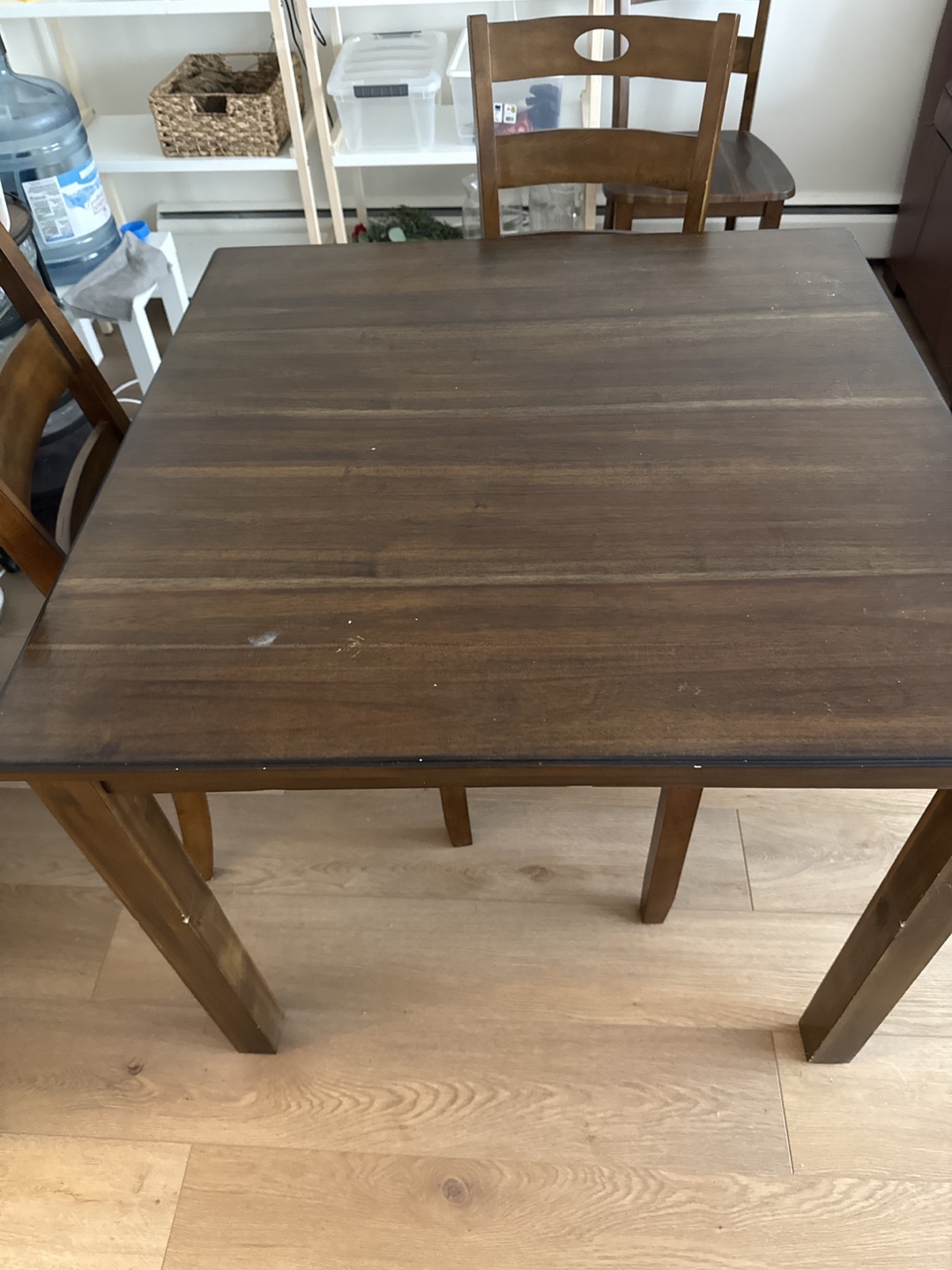 Square Dining Table with Four Chairs