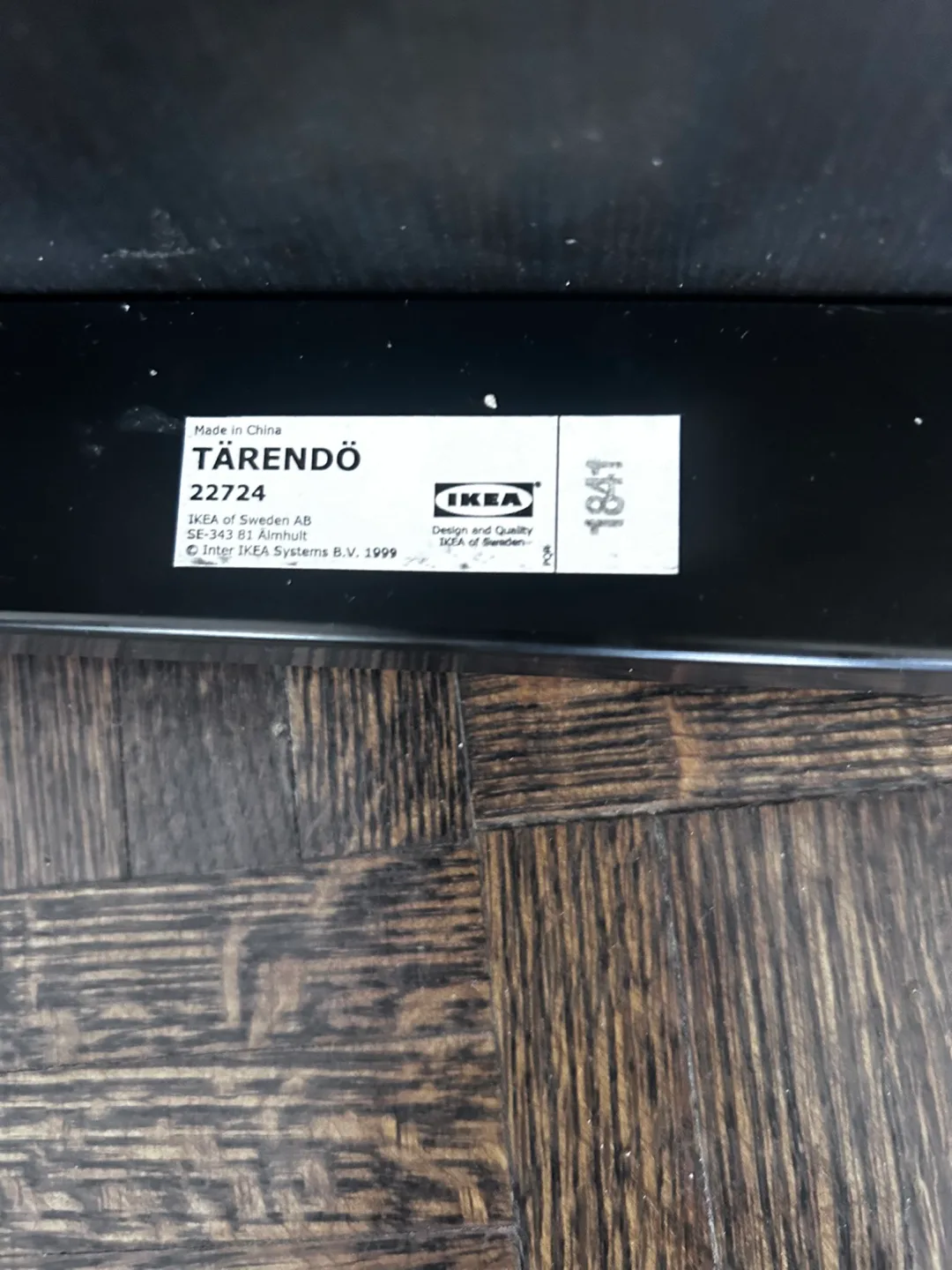 IKEA TARENDO Table - Black image indicator(5)
