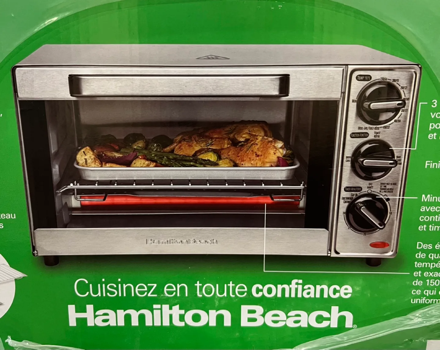 New Brand Hamilton Beach Countertop Oven image indicator(4)