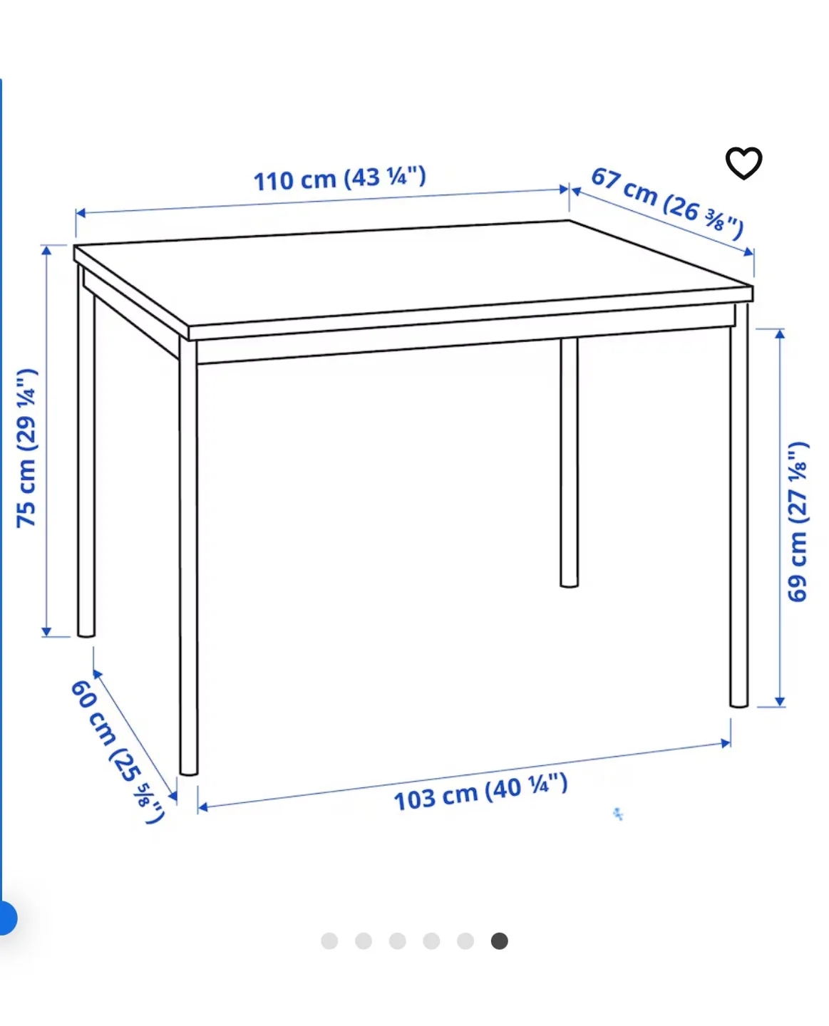 IKEA TARENDO Table - Black image indicator(6)