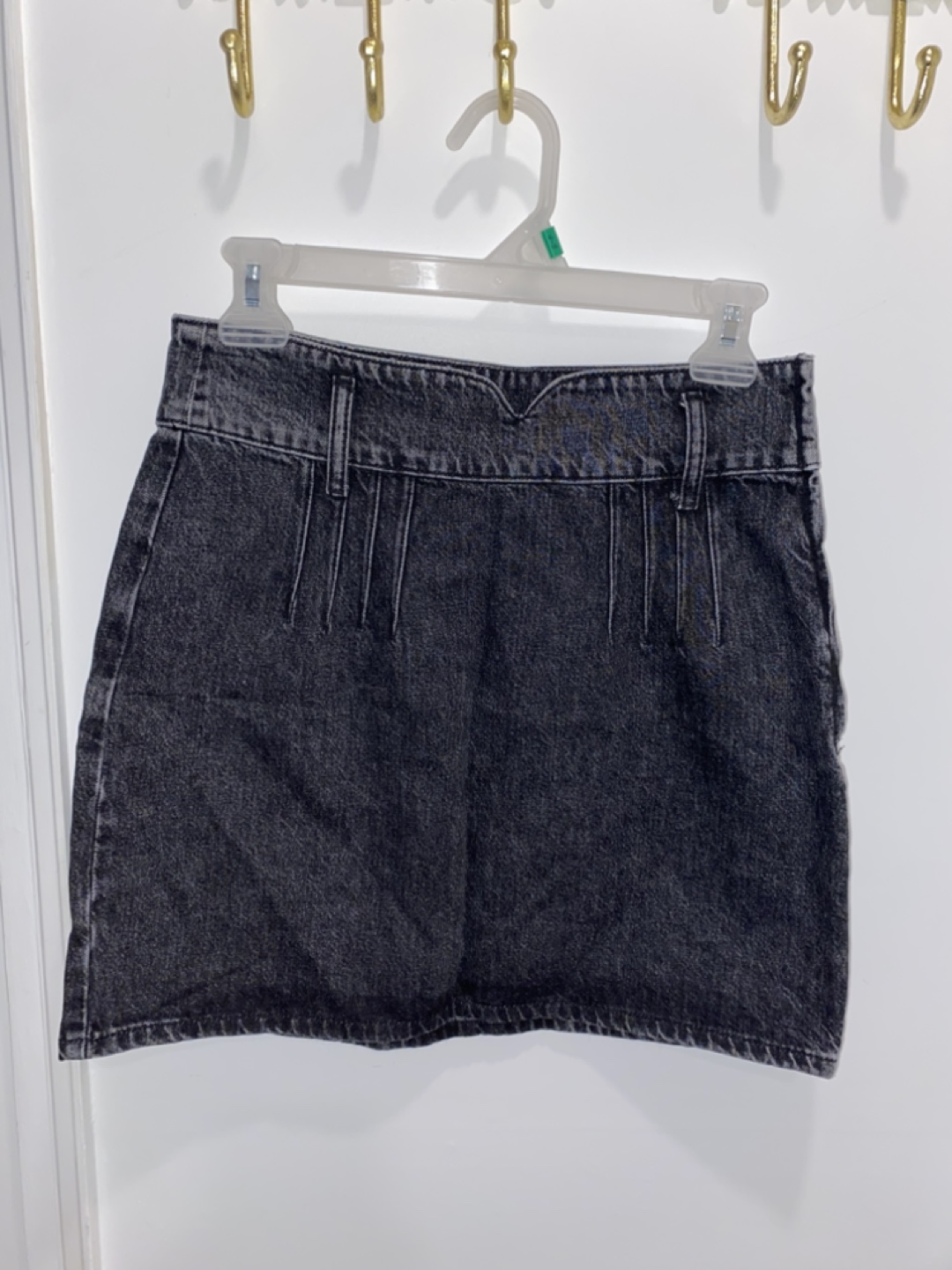 Zara Black Denim Mini Skirt Size M