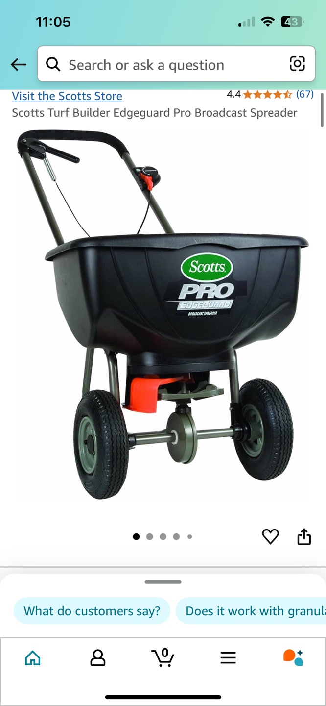 Scotts Turf Builder Pro EdgeGuard Broadcast Spreader - photo 3