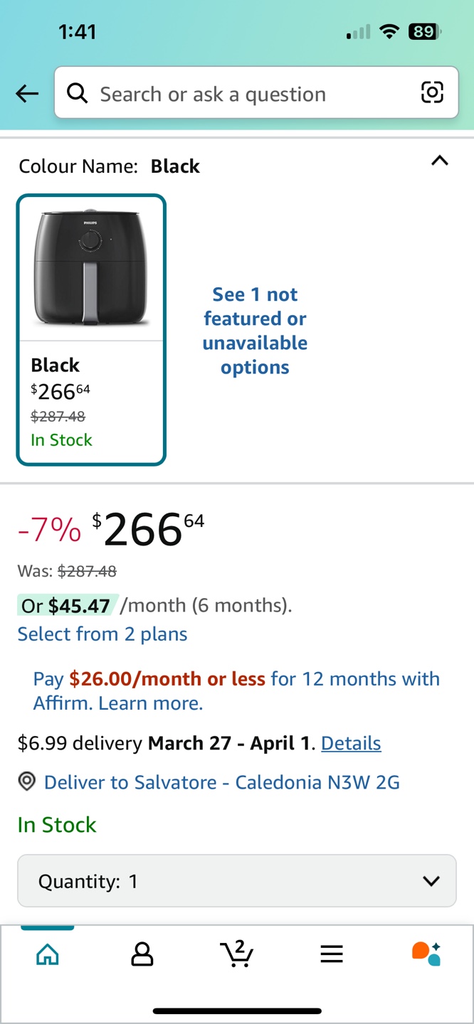 Philips Premium XXL Airfryer HD9630/98 - Black - photo 2