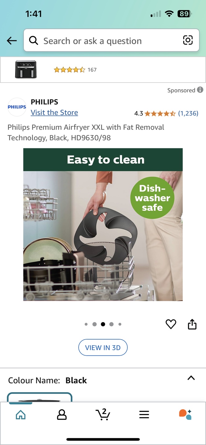 Philips Premium XXL Airfryer HD9630/98 - Black - photo 4