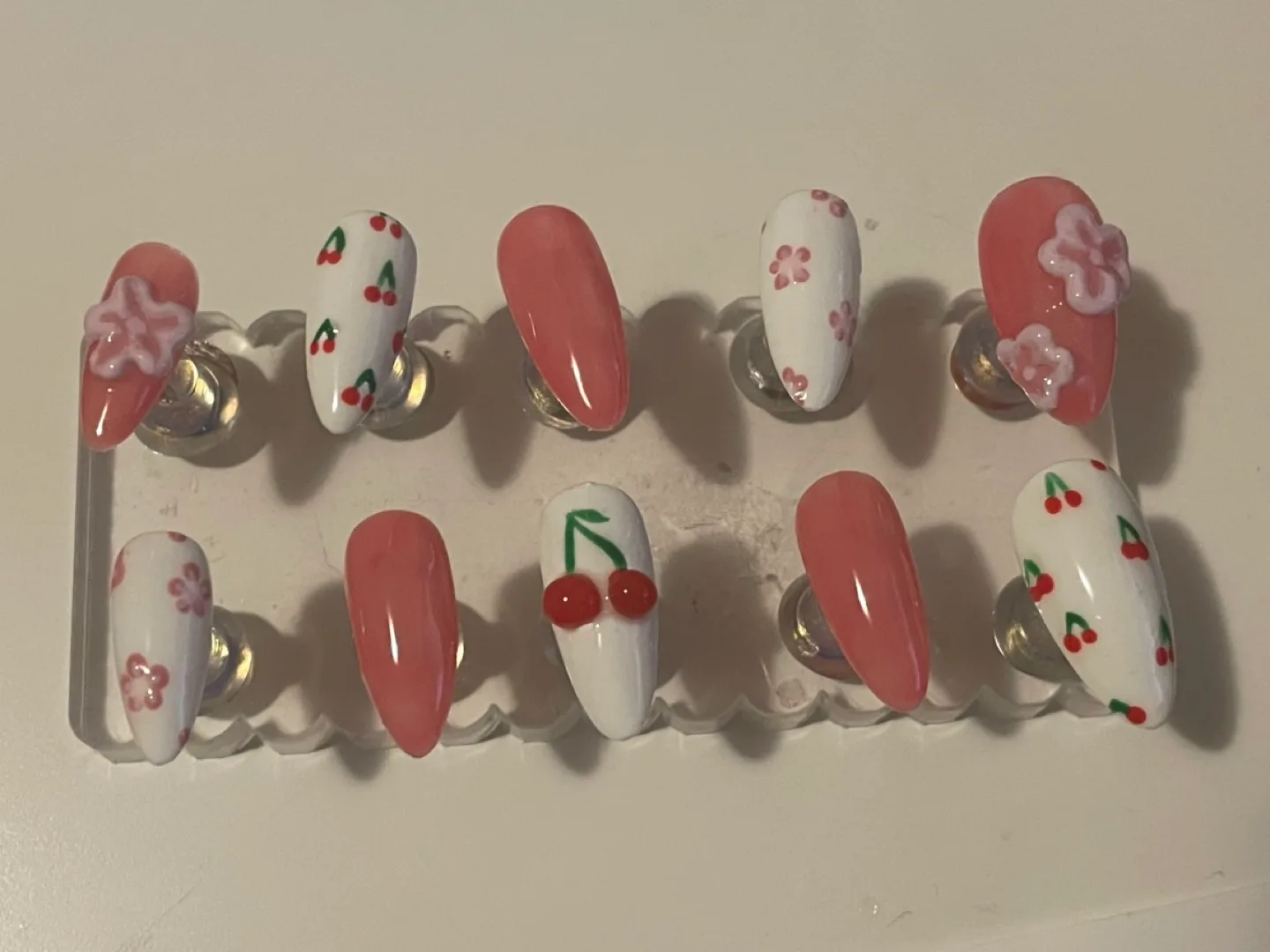 Cherry Sakura Press On Nails image indicator(2)