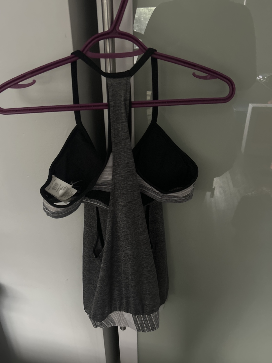 Nike Grey Layered Tankini Swim Top - photo 3
