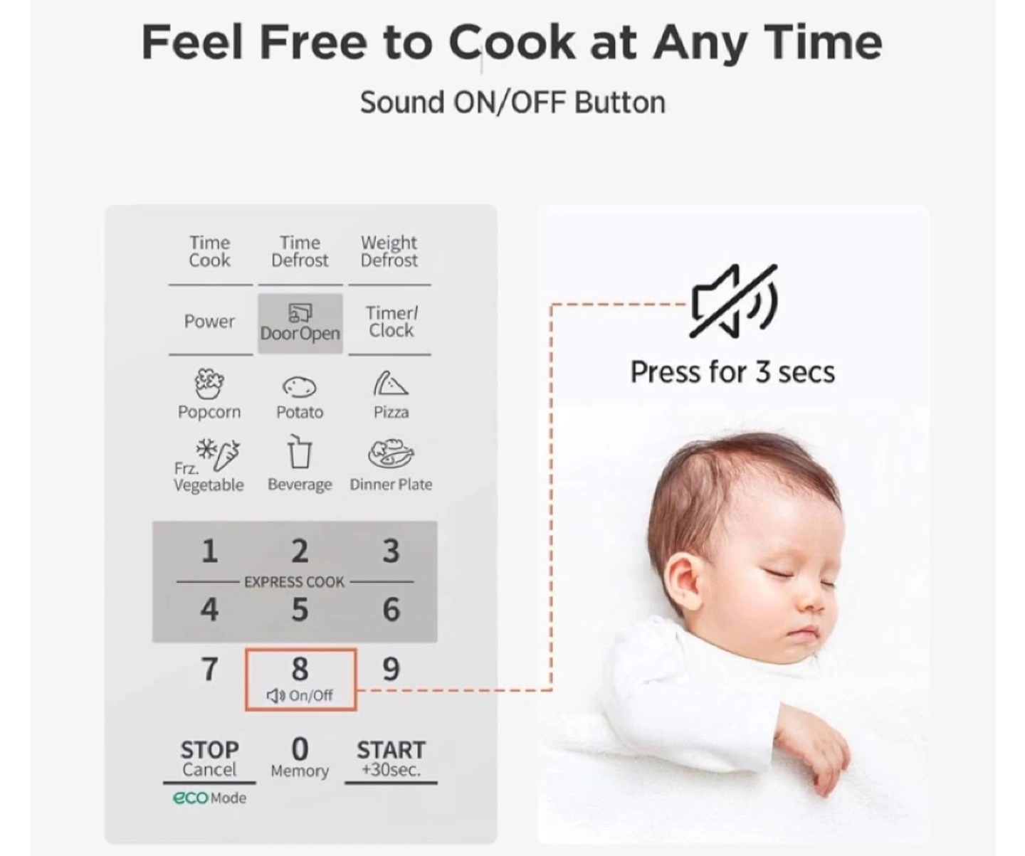 Microwave Oven with Sound ON/OFF (new) - photo 4
