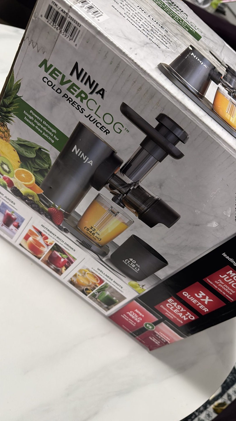 Ninja NeverClog Cold Press Juicer - Brand New in Box