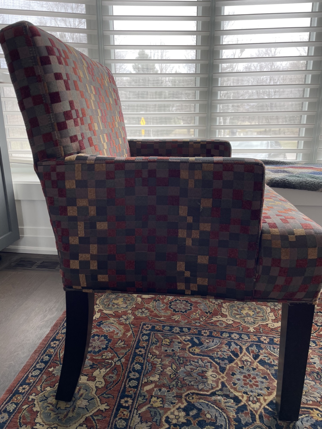 Urban Barn Accent Chair with Geometric Pattern Fabric - photo 2