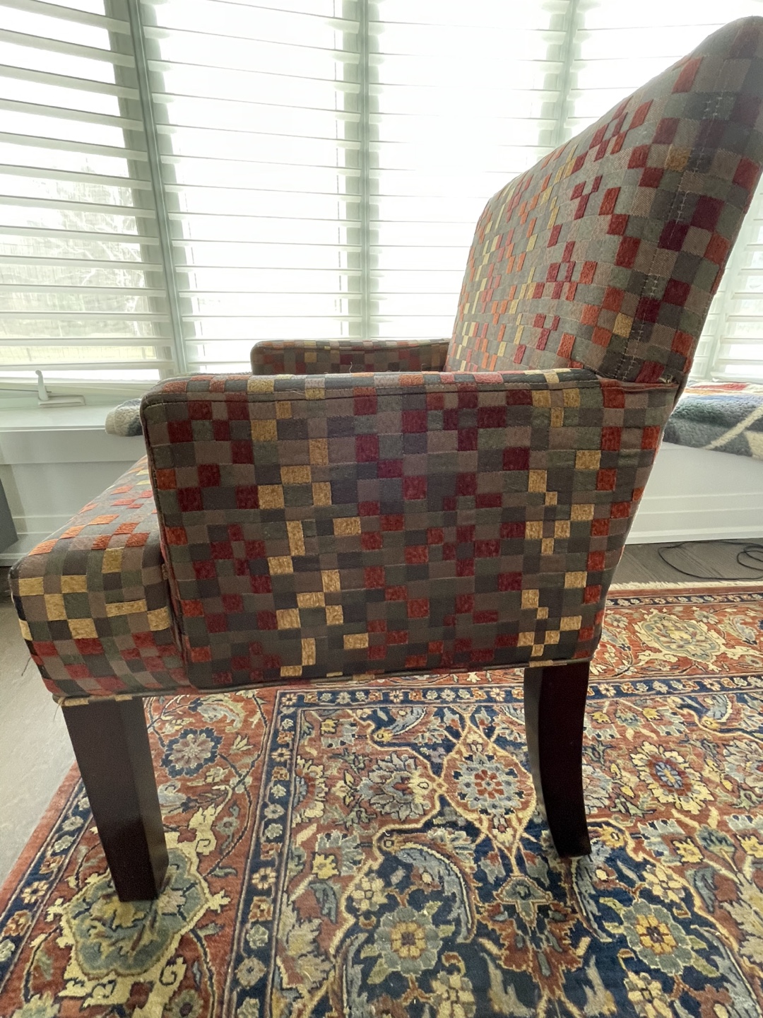 Urban Barn Accent Chair with Geometric Pattern Fabric - photo 4