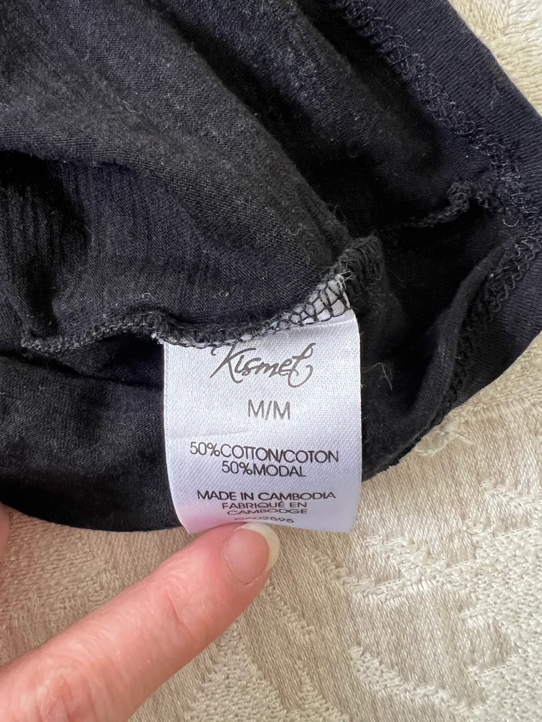 Kismet Medium Black T-Shirt - True North One Fifty Graphic Tee image indicator(5)