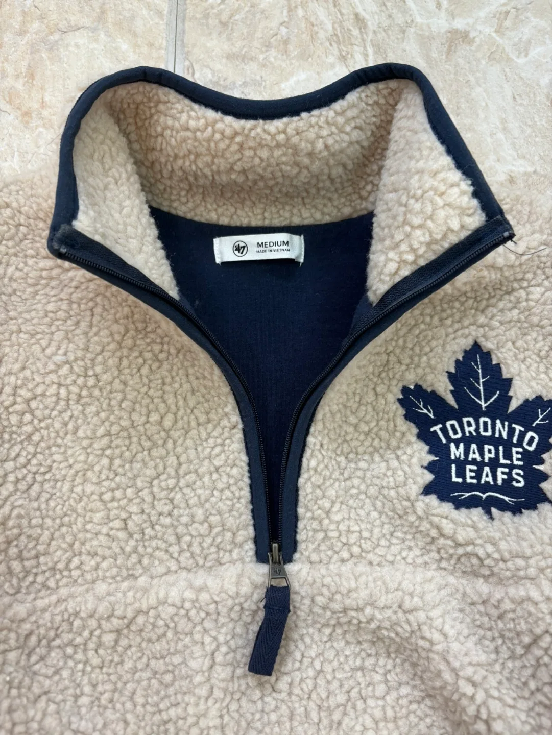 Toronto Maple Leafs SNOWBIRD 1/4 ZIP SHERPA JACKET ~ 47 Brand image indicator(3)