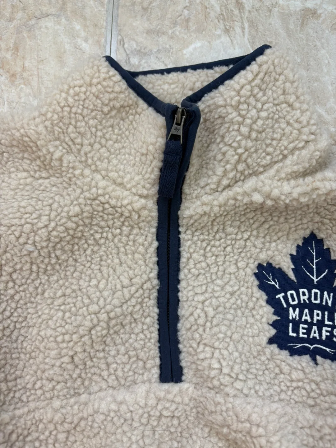 Toronto Maple Leafs SNOWBIRD 1/4 ZIP SHERPA JACKET ~ 47 Brand image indicator(4)