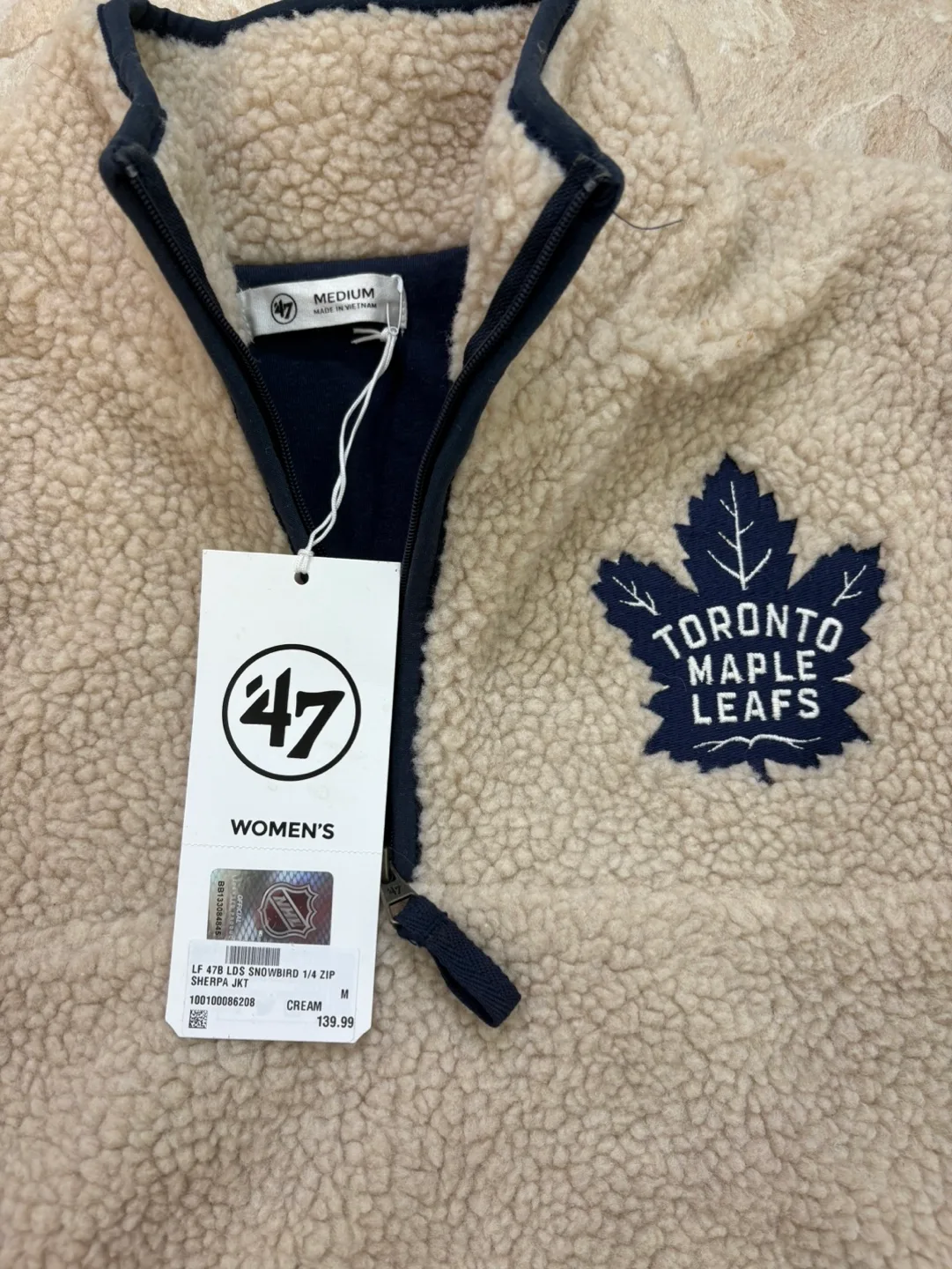 Toronto Maple Leafs SNOWBIRD 1/4 ZIP SHERPA JACKET ~ 47 Brand image indicator(8)