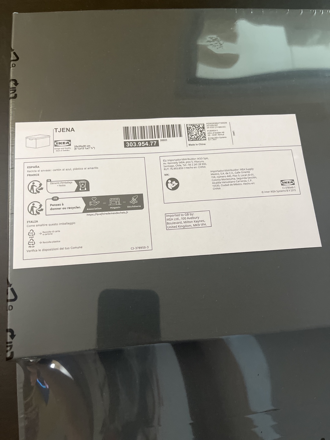 3 Unwrapped Tjena Black Boxes from IKEA - photo 2