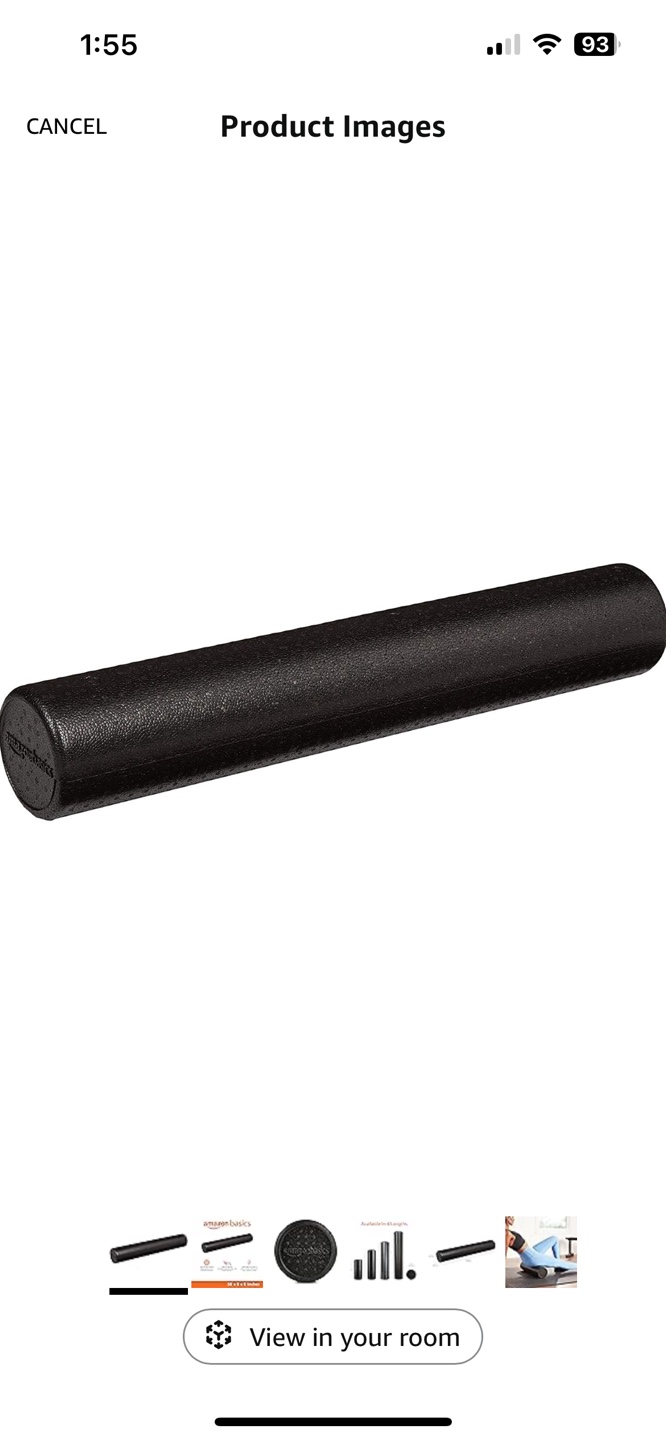 Black Foam Roller