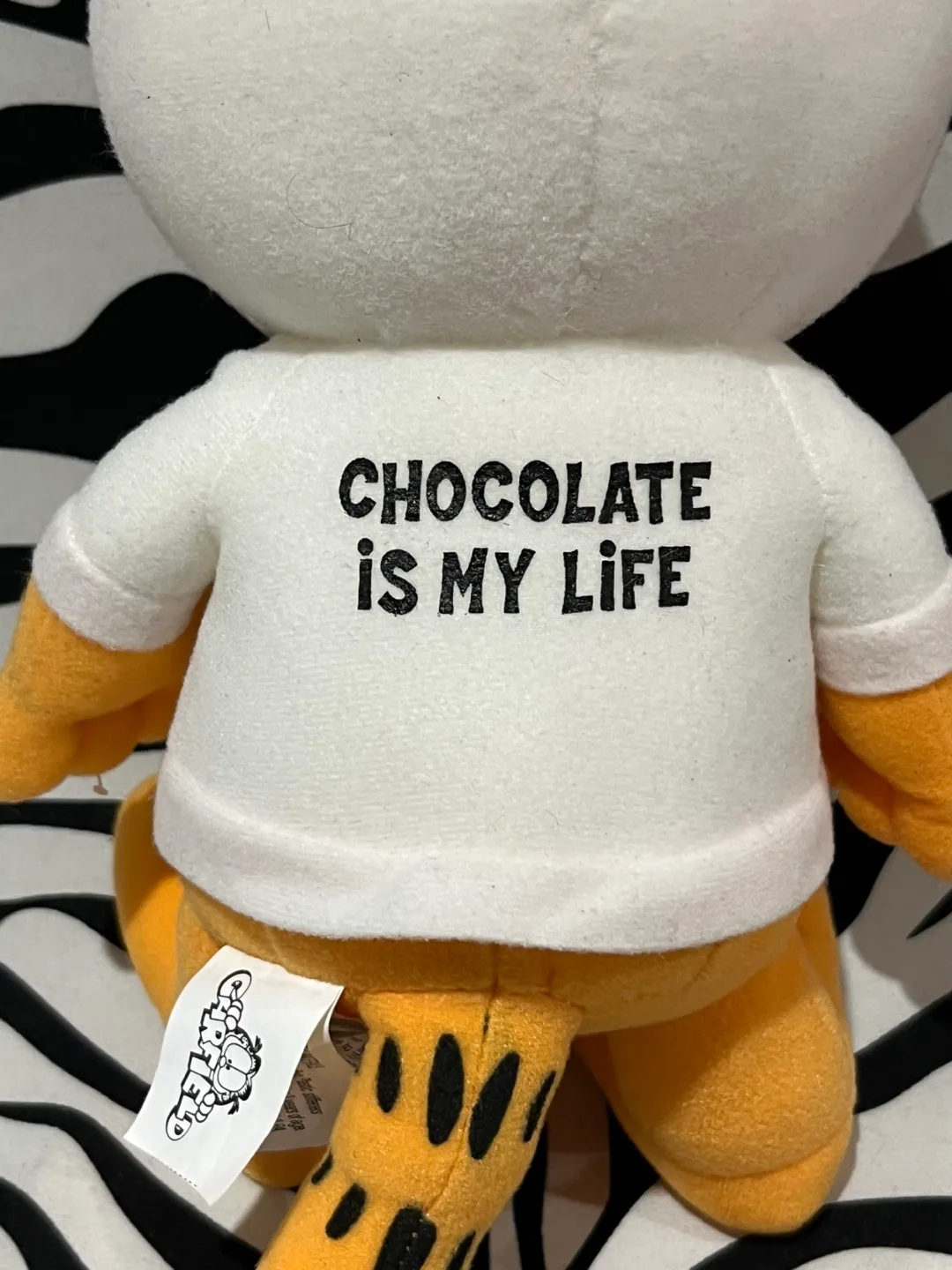Garfield bunny plush “Chocolate is my Life” image indicator(3)