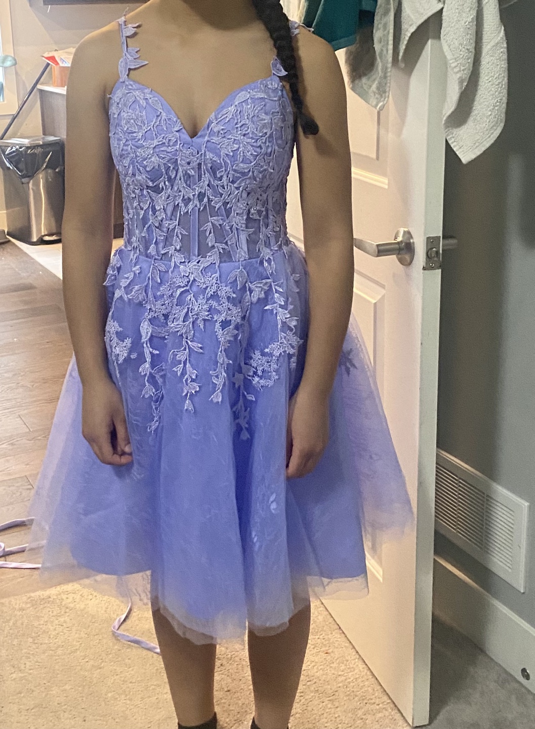 Lavender grad dress