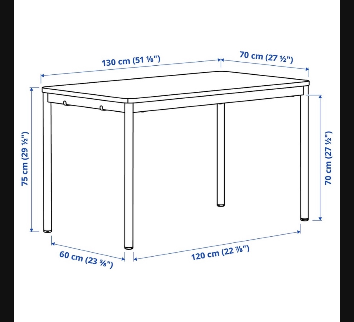 IKEA White Table - photo 2