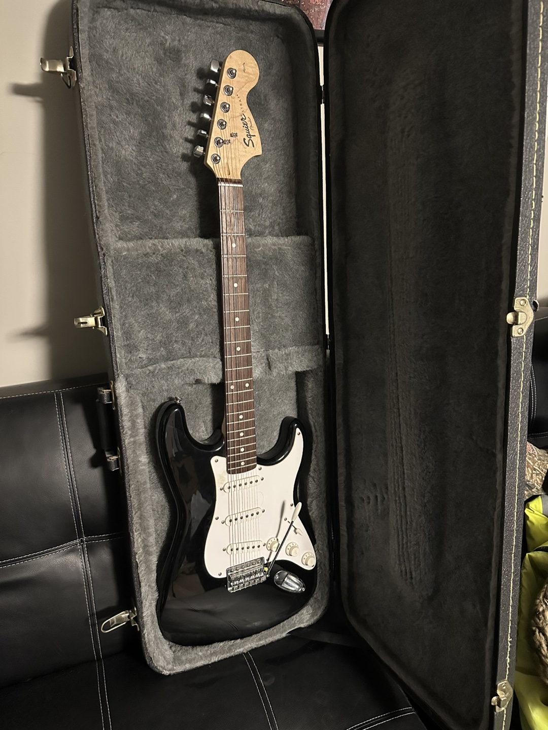 Squier Stratocaster Electric Guitar with Hard Case