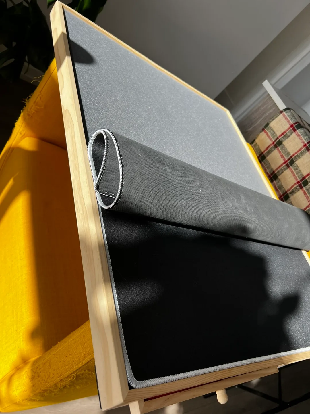 Portable wooden puzzle board with cover mat image indicator(6)