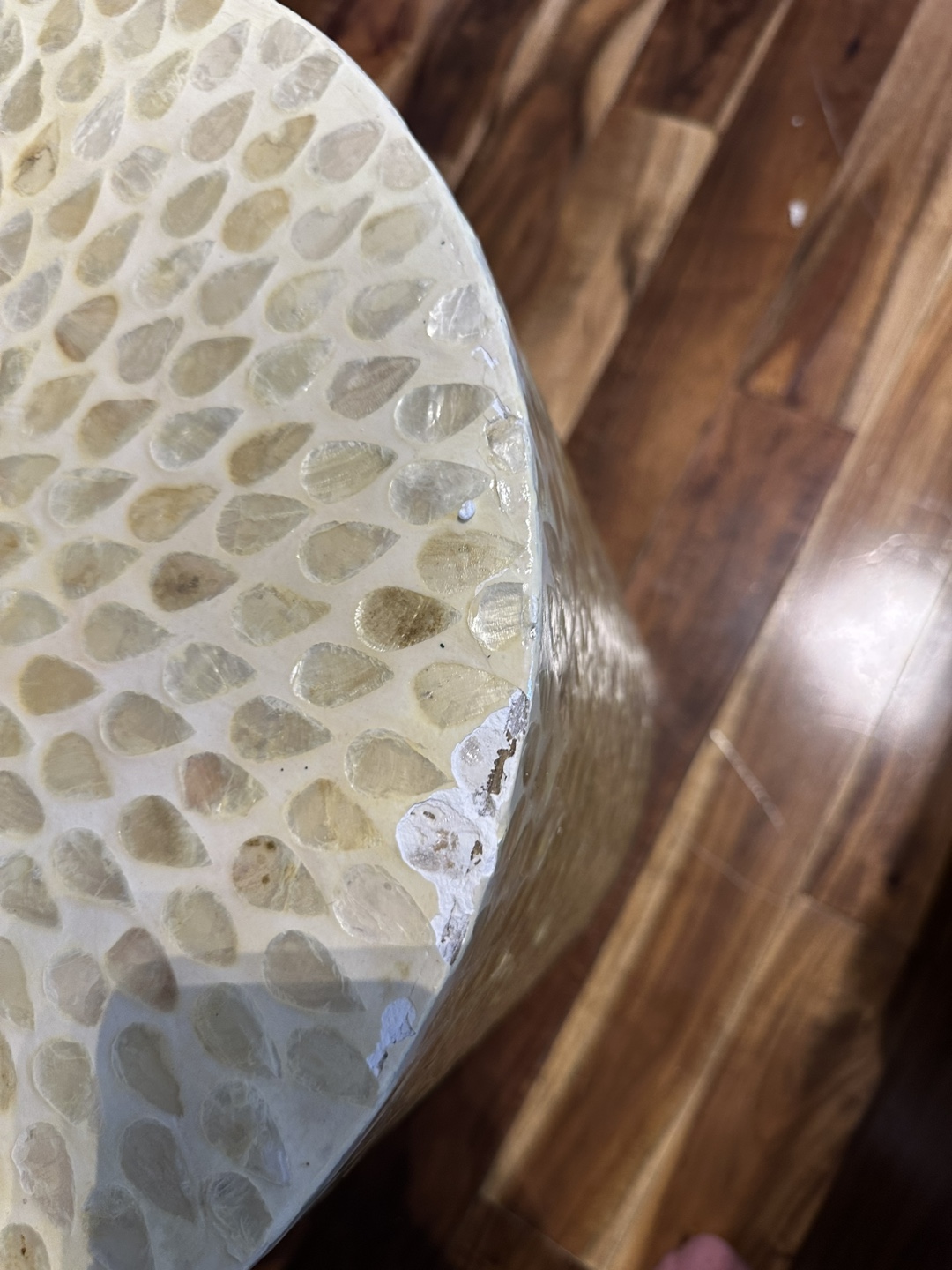Unique Mother of Pearl Side Table - photo 3