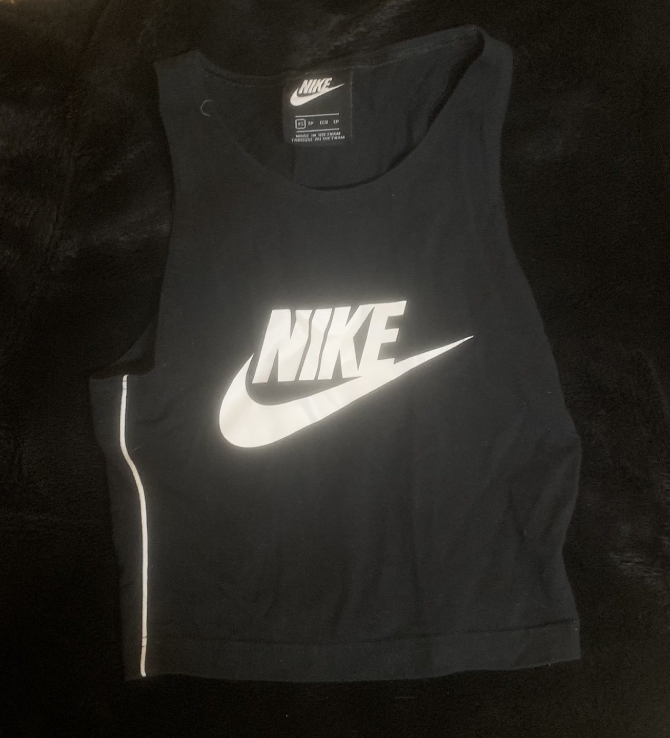 Nike Black Crop Tank Top - photo 2
