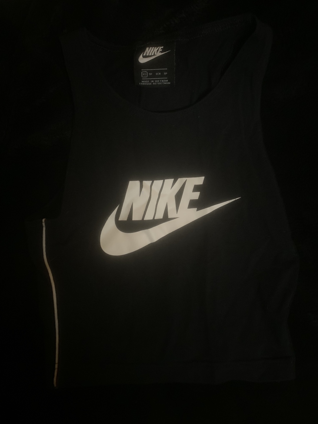 Nike Black Crop Tank Top - photo 3