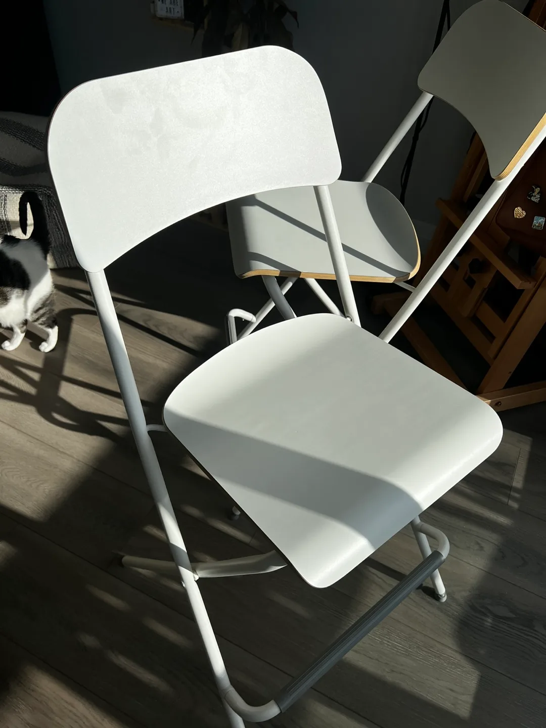 Foldable bar stool x2 image indicator(2)