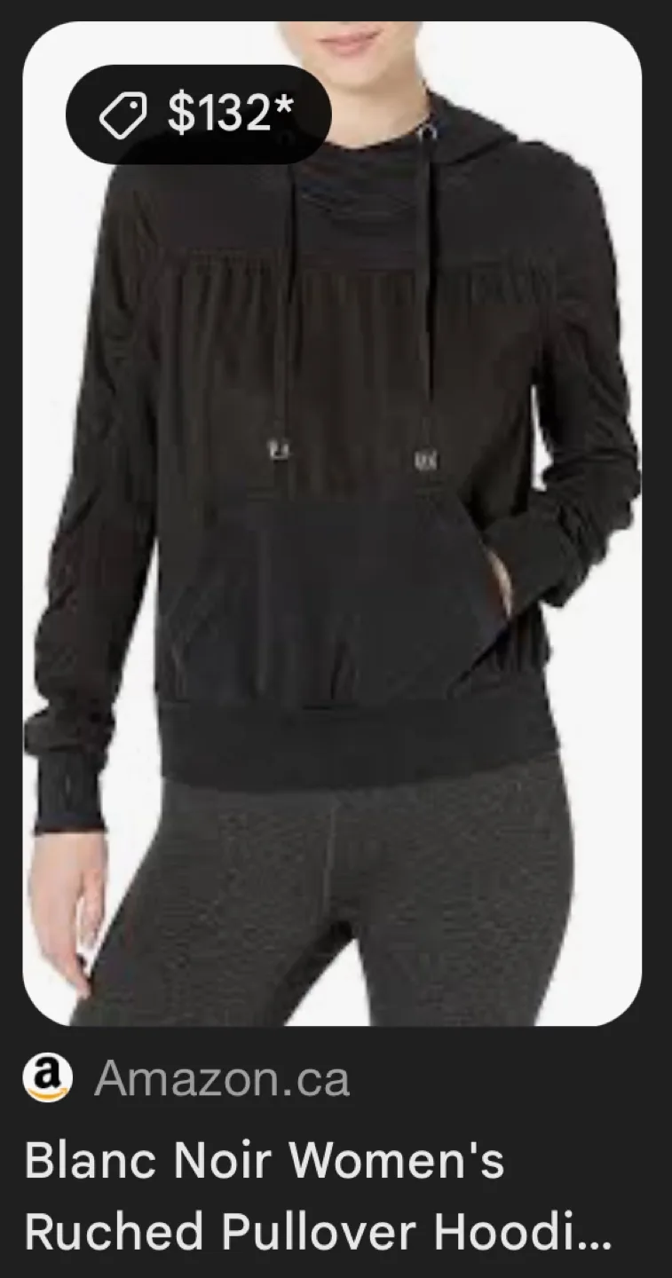 🥕SMALL Blanc Noir Women's Taupe/Beige Ruched Pullover image indicator(3)