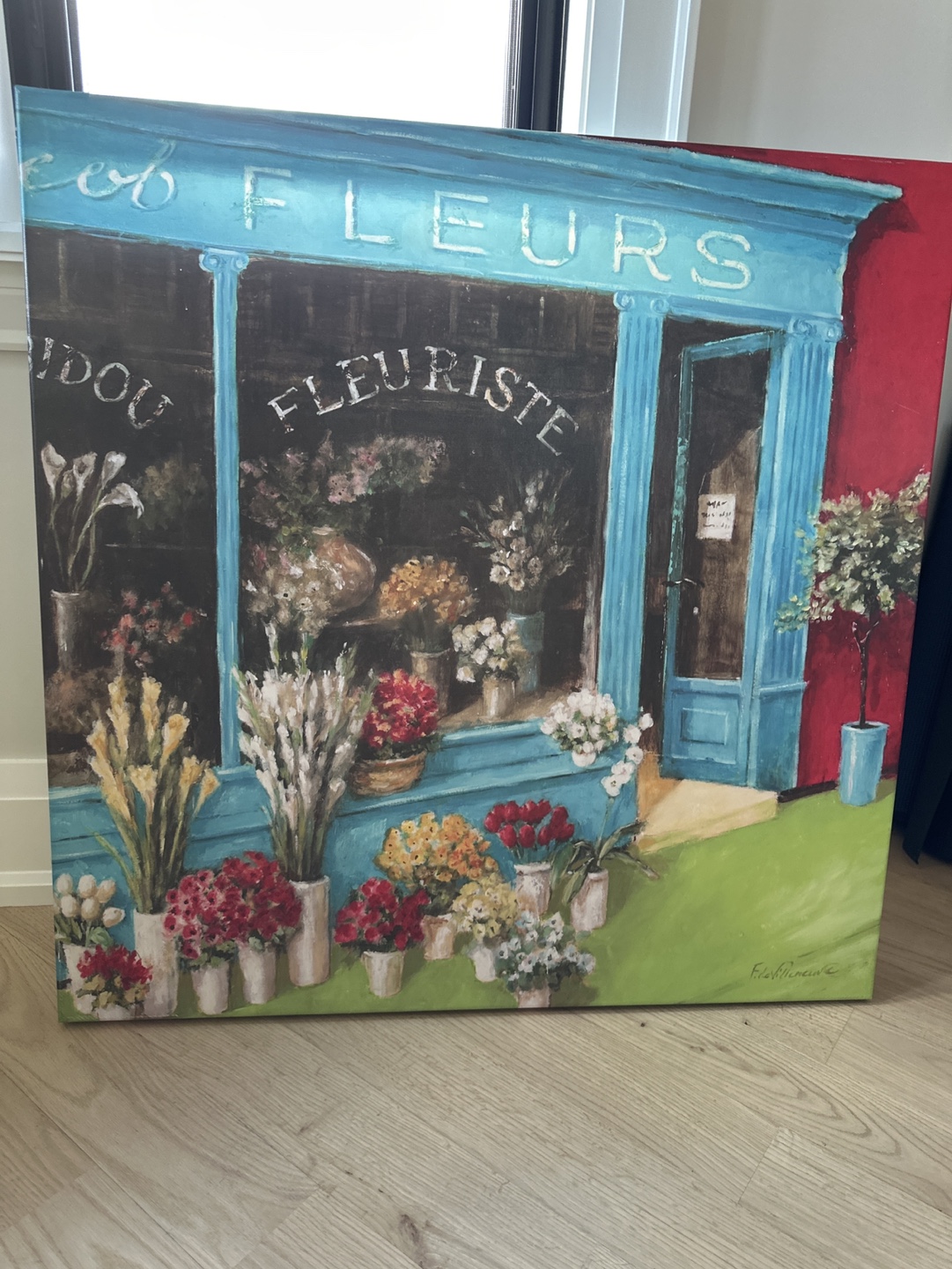 Canvas Wall Art - French Florist Shop