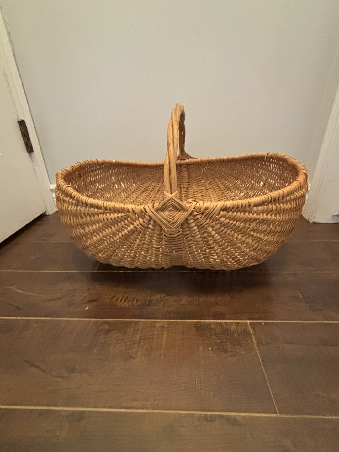 Large Wicker Basket with Handle