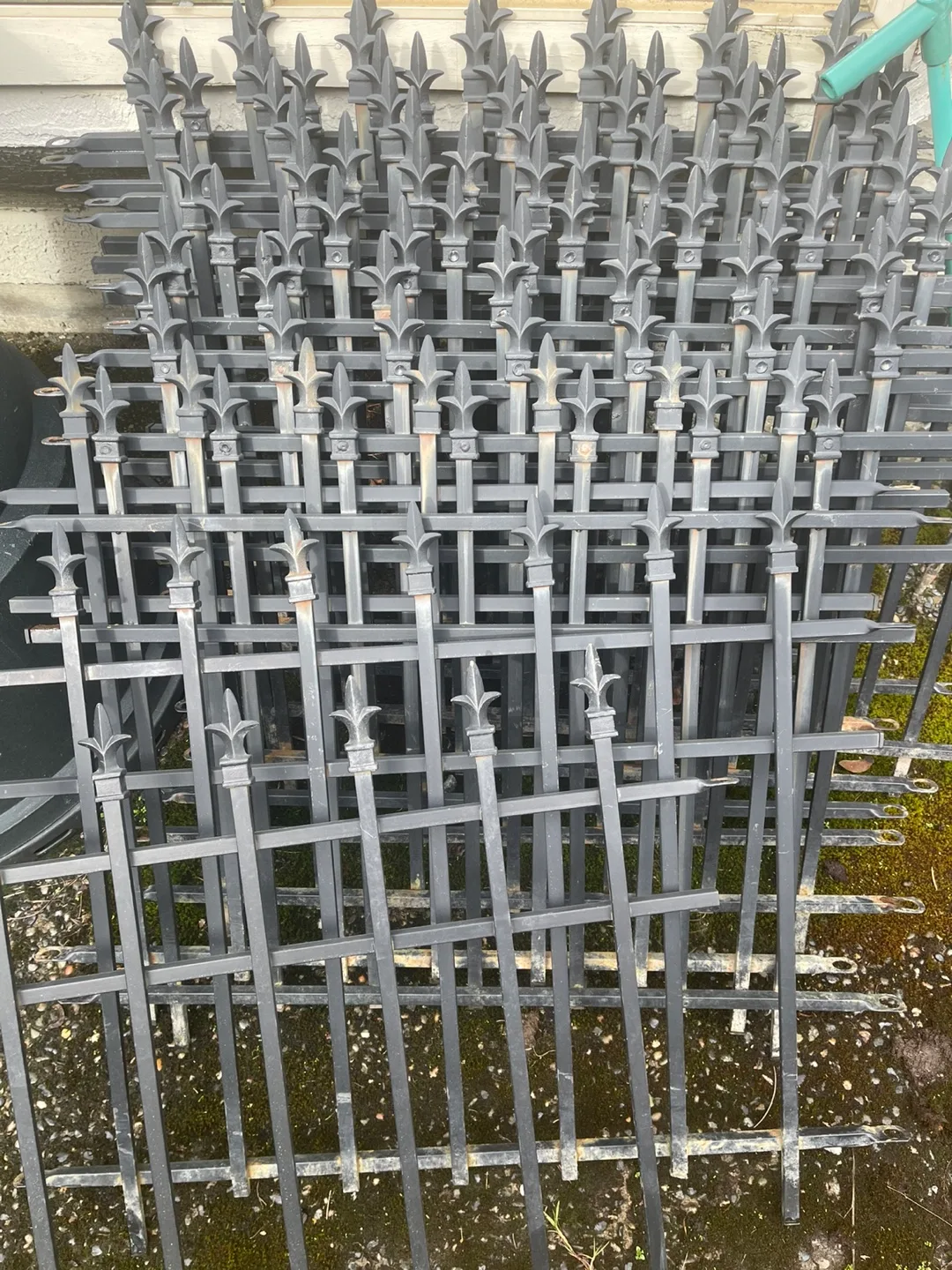 Black Metal Fence Panels and Posts image indicator(2)