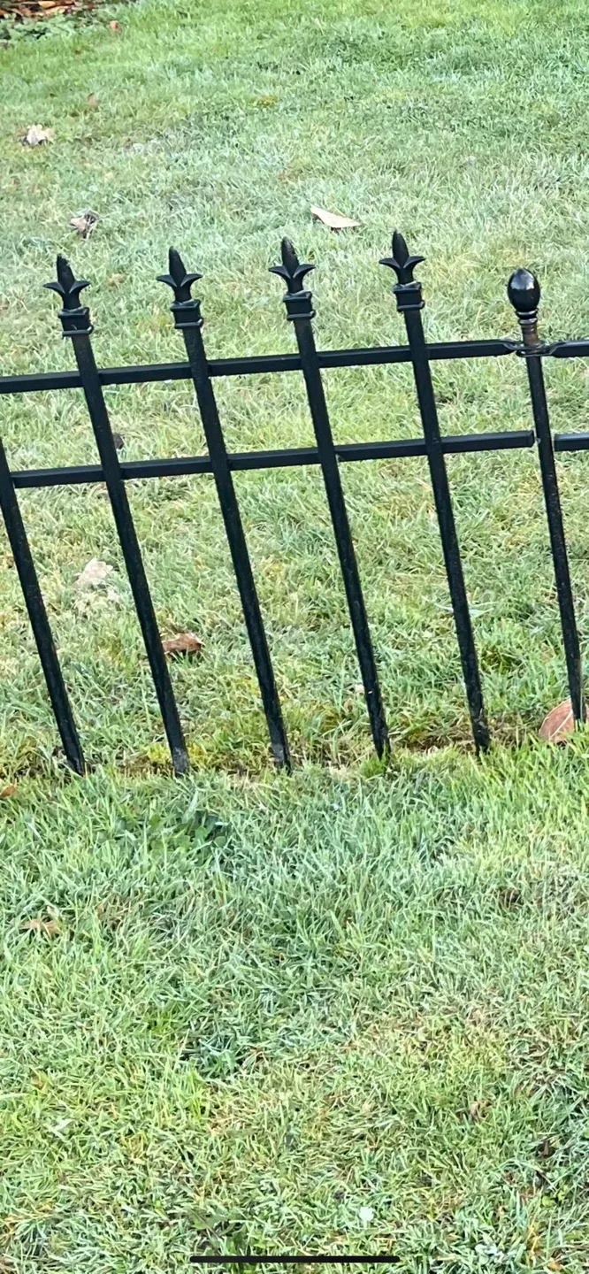 Black Metal Fence Panels and Posts thumbnail