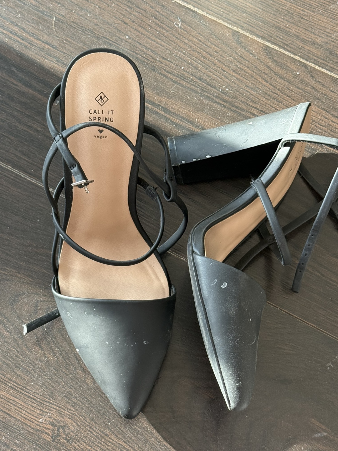 Call It Spring Vegan Black Heels