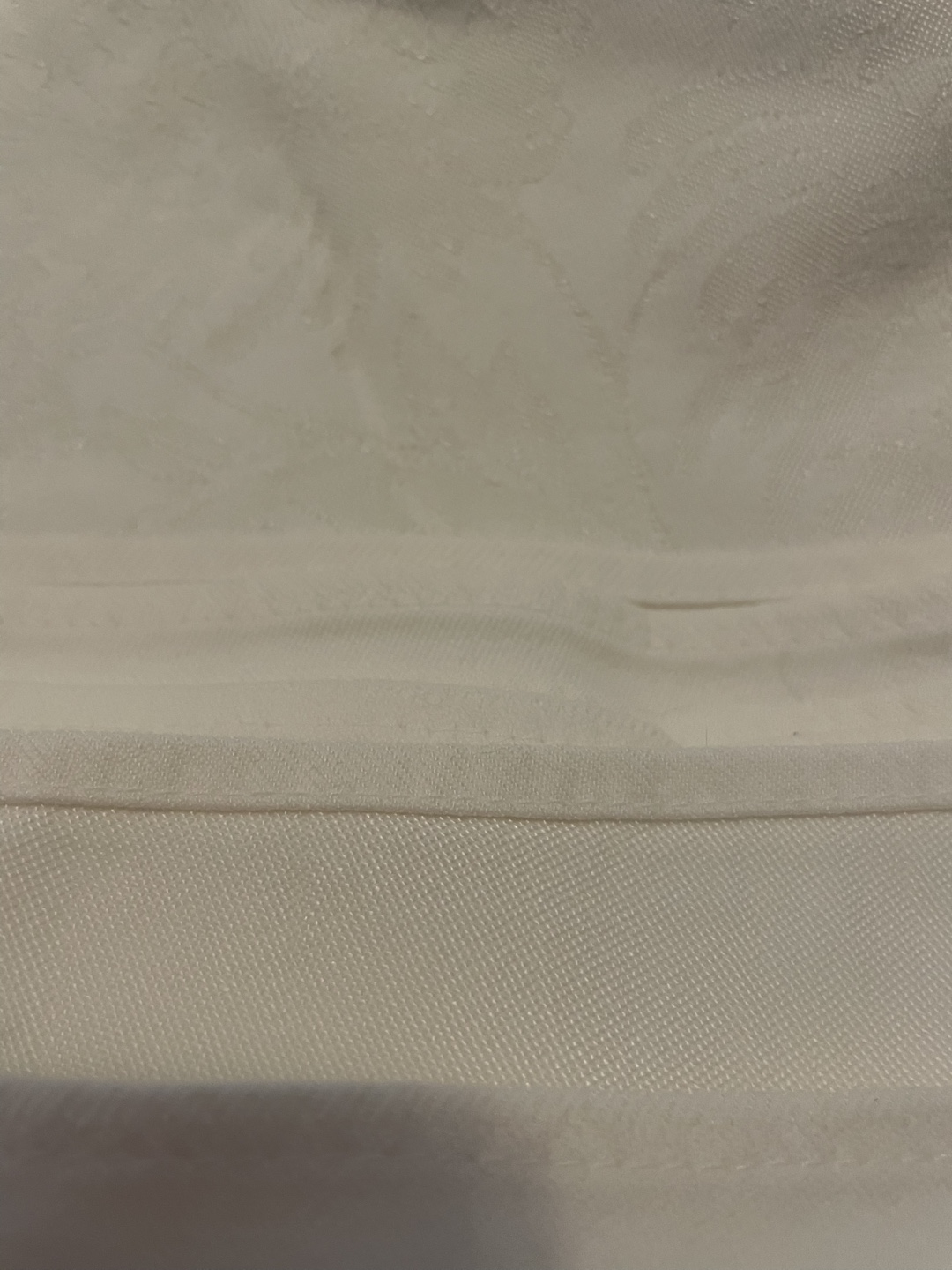 Vintage White Damask Tablecloth - photo 5