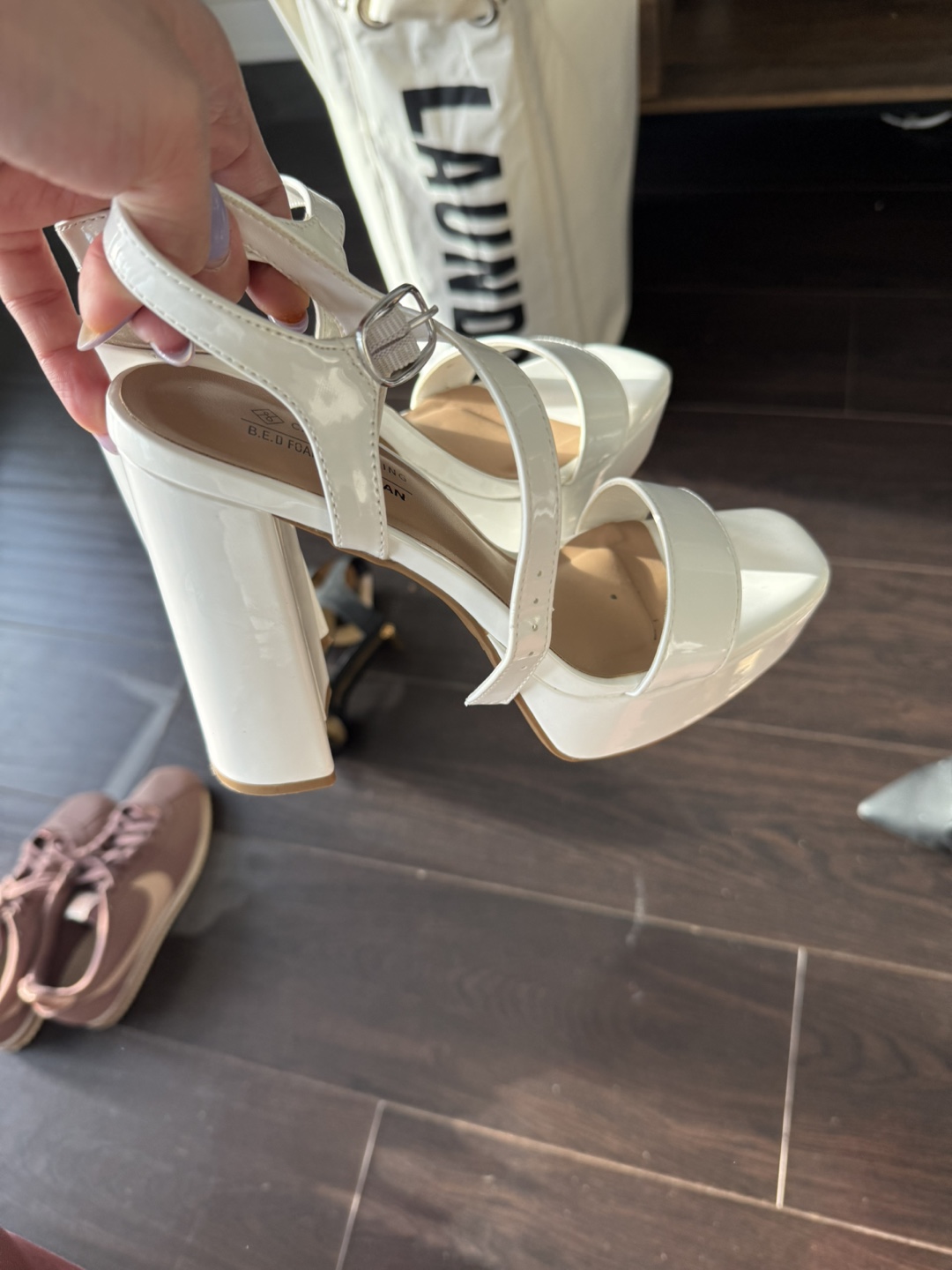 Call It Spring White Platform Heels