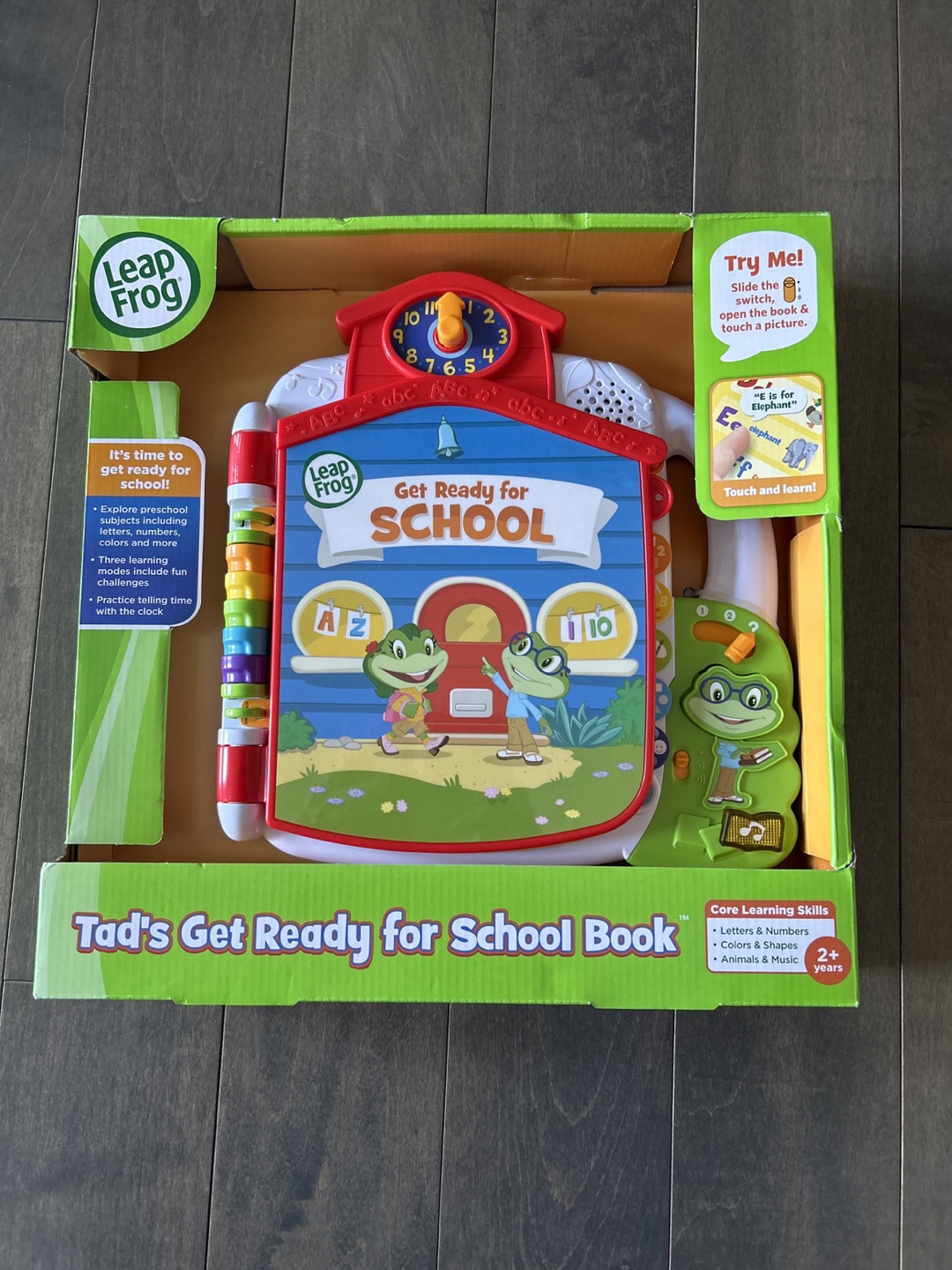 •• Brand New •• LeapFrog Tad's Get Ready for School Book